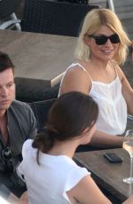HOLLY WILLOGHBY at a Waterfront Restaurant on Gold Coast 11/15/2018