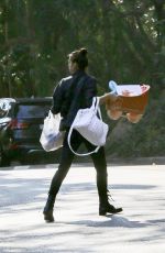 IRINA SHAYK Arrives at Bradley Cooper