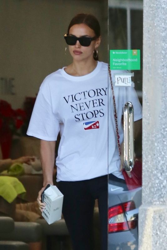 IRINA SHAYK at Bellacures Spa in Santa Monica 11/26/2018