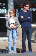 ISLA FISHER and Sacha Cohen Out for Lunch in Los Angeles 11/28/2018