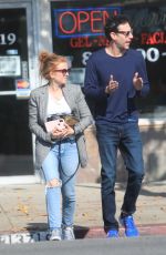 ISLA FISHER and Sacha Cohen Out for Lunch in Los Angeles 11/28/2018