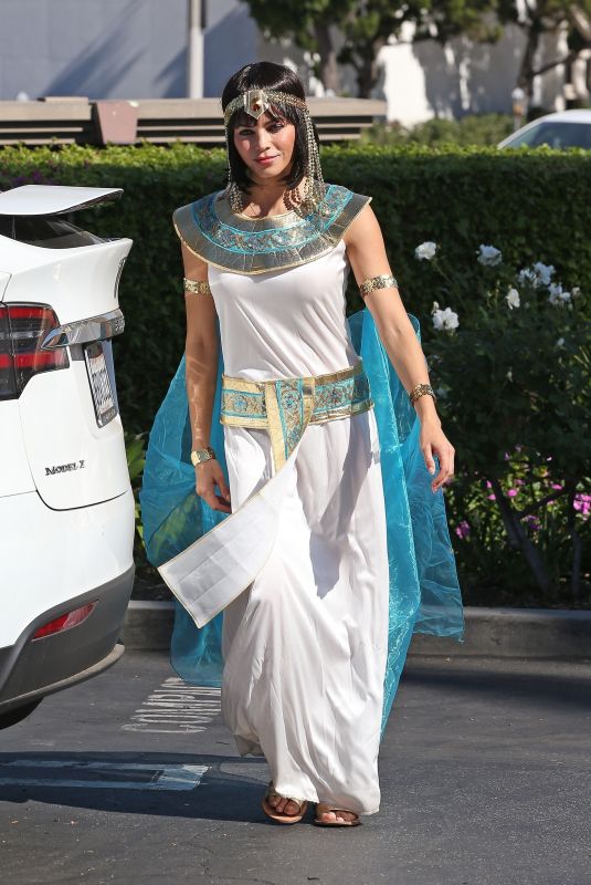 JENNA DEWAN Heading to Halloween Party in Los Angeles 10/31/2018