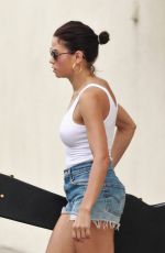 JENNA DEWAN in Denim Cut-off Out in Palm Springs 11/04/2018