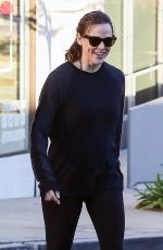 JENNIFER GARNER Leaves a Gym in Brentwood 11/03/2018