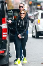 JENNIFER LOPEZ Heading to a Gym in New York 11/27/2018