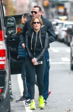JENNIFER LOPEZ Heading to a Gym in New York 11/27/2018