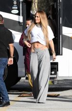 JENNIFER LOPEZ Shooting a Video with DJ Khaled in Miami 11/15/2018