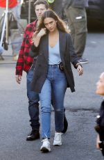 JESSICA ALBA on the Set of LA