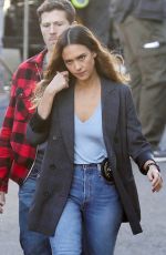 JESSICA ALBA on the Set of LA