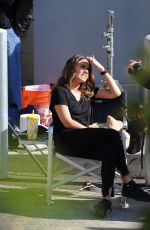 JESSICA ALBA on the Set of LA