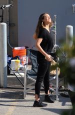 JESSICA ALBA on the Set of LA