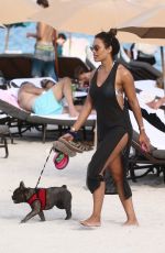 JESSICA LEDON in Bikini at a Beach in Miami 11/19/2018