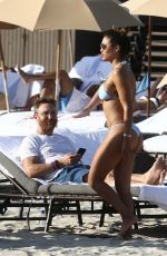 JESSICA LEDON in Bikini at a Beach in Miami 11/19/2018