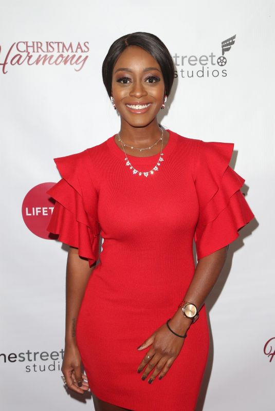 JESSICA OBILOM at Christmas Harmony Premiere in Los Angeles 11/07/2018