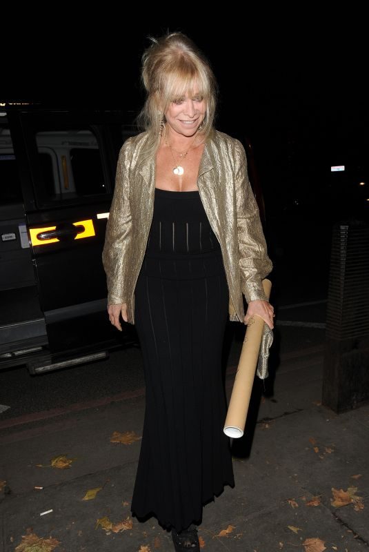 JO WOOD Arrives at Phil Turner’s 50th Birthday Party in London 11/14/2018