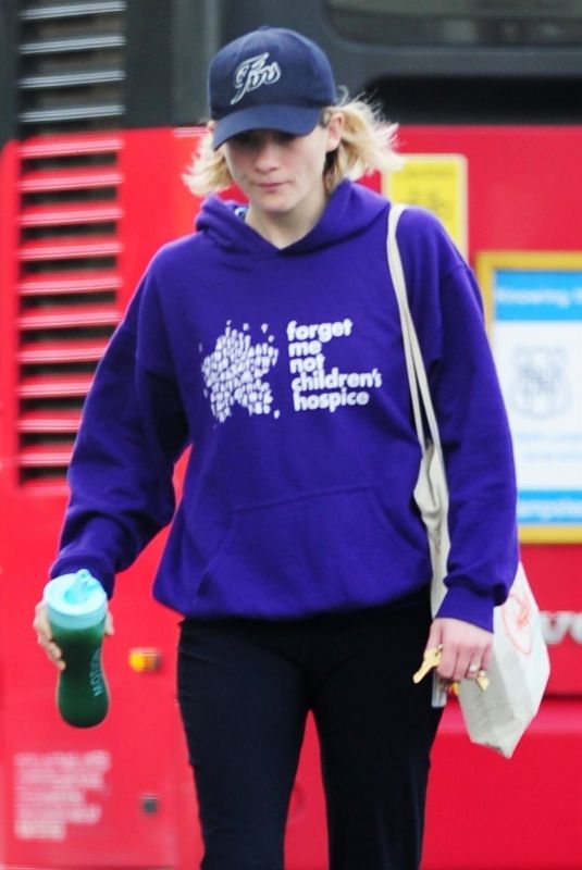 JODIE WHITTAKER Shopping at Planet Organic in London 11/08/2018