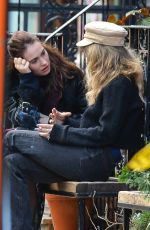 JUNO TEMPLE and LILY JAMES Out in New York 11/20/2018