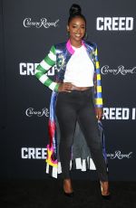 JUSTINE SKYE at Creed II Premiere in New York 11/14/2018