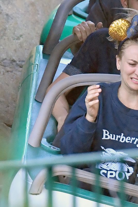 KALEY CUOCO at Disneyland in Anaheim 11/25/2018