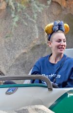 KALEY CUOCO at Disneyland in Anaheim 11/25/2018