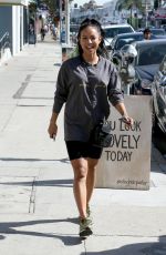 KARRUECHE TRAN Leaves a Nail Salon in Los Angeles 11/01/2018