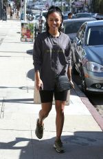 KARRUECHE TRAN Leaves a Nail Salon in Los Angeles 11/01/2018
