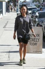 KARRUECHE TRAN Leaves a Nail Salon in Los Angeles 11/01/2018