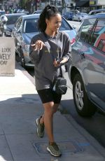 KARRUECHE TRAN Leaves a Nail Salon in Los Angeles 11/01/2018