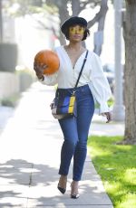 KAT GRAHAM Gets a Pumpkin in Los Angeles 10/29/2018