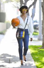 KAT GRAHAM Gets a Pumpkin in Los Angeles 10/29/2018