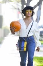 KAT GRAHAM Gets a Pumpkin in Los Angeles 10/29/2018