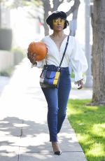 KAT GRAHAM Gets a Pumpkin in Los Angeles 10/29/2018