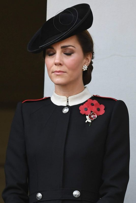 KATE MIDDLETON at Annual Remembrance Sunday Memorial in London 11/11/2018