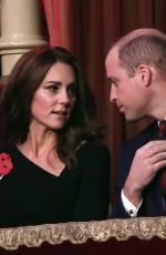 KATE MIDDLETON at Royal British Legion Festival of Remembrance 11/10/2018