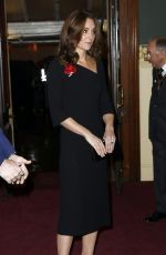 KATE MIDDLETON at Royal British Legion Festival of Remembrance 11/10/2018