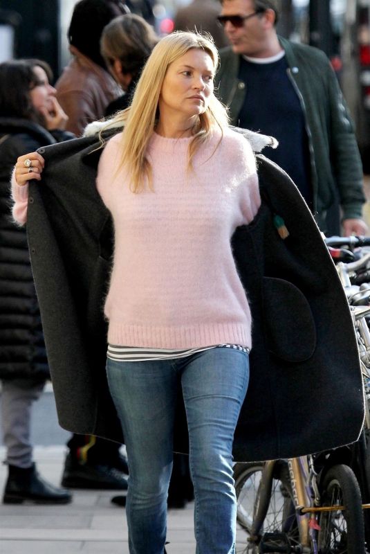 KATE MOSS Out in London 11/14/2018