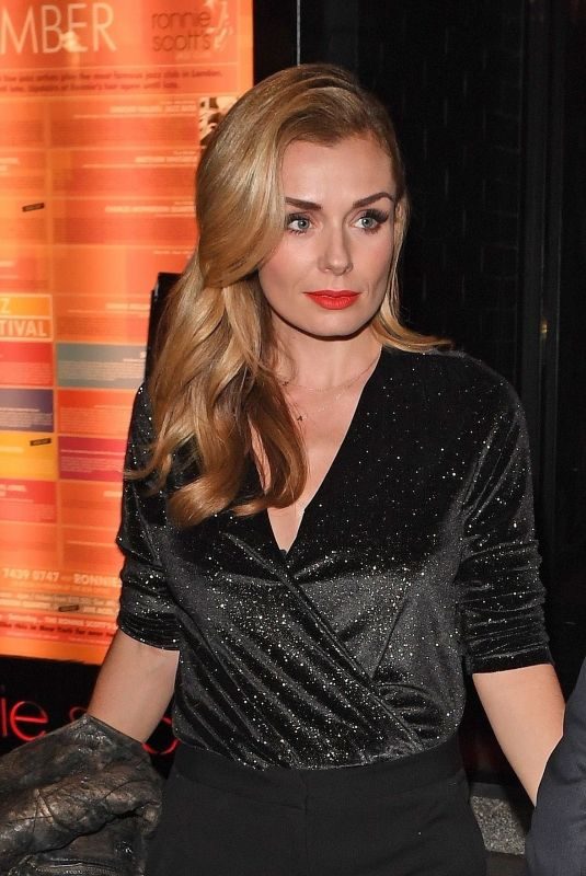 KATHERINE JENKINS and Andrew Levitas Leaves Ronnie Scott’s Private Members Club in London 11/16/2018