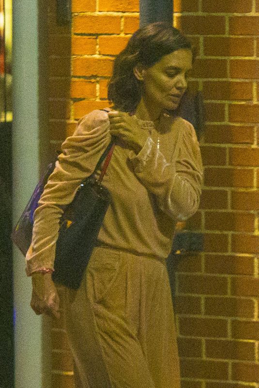 KATIE HOLMES Night Out in New Orleans 10/31/2018