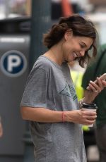 KATIE HOLMES on the Set of The Secret in New Orleans 10/31/2018