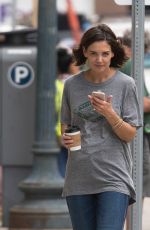 KATIE HOLMES on the Set of The Secret in New Orleans 10/31/2018