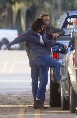 KATIE HOLMES on the Set of The Secret in New Orleans 11/02/2018