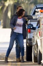 KATIE HOLMES on the Set of The Secret in New Orleans 11/02/2018