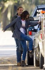 KATIE HOLMES on the Set of The Secret in New Orleans 11/02/2018