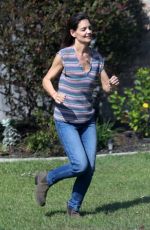KATIE HOLMES on the Set of The Secret in New Orleans 11/06/2018