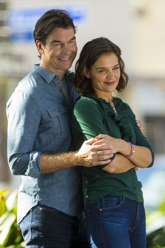 KATIE HOLMES on the Set of The Secret in New Orleans 11/07/2018