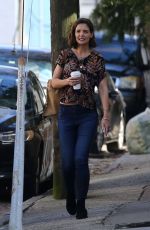 KATIE HOLMES Shows Engagement Diamond Ring Out in New Orleans 10/30/2018