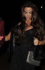 KATIE PRICE Arrives at Phil Turner