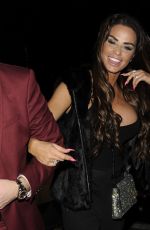 KATIE PRICE Arrives at Phil Turner