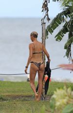 KELLY ROHRBACH in Bikini Surfing in Hawaii 11/11/2018