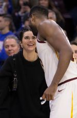 KENDALL JENNER at Cleveland Cavaliers vs Philadelphia 76ers Game in Philadelphia 11/23/2018